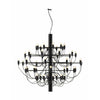  2097/50 Frosted Chandelier Black Matt