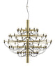  2097/75 Chandelier Frosted Bulbs Brass