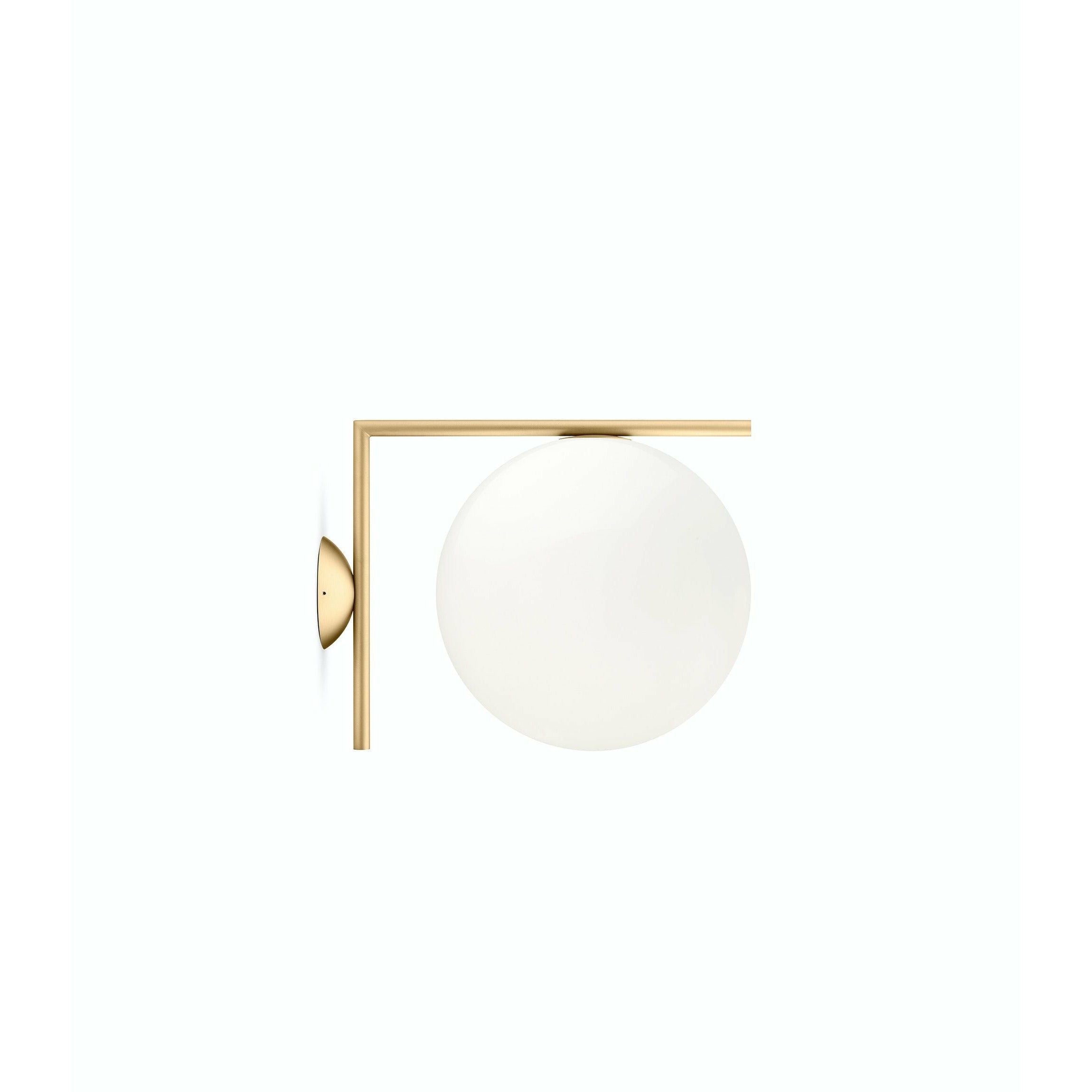 [product_category]-Flos Ic Light C/W2 Wall/Ceiling Lamp, Brass-Flos-8059607003619-F3179059-FLO-1