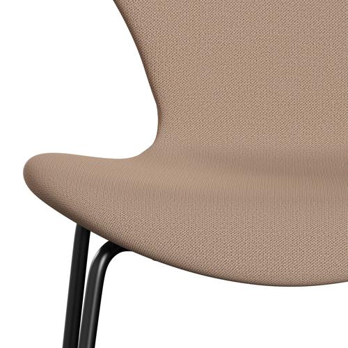 [product_category]-Fritz Hansen 3107 Chair Full Upholstery, Black/Capture Pink Sand-Fritz Hansen-3107FU-CP4803-DRBL-FRI-6