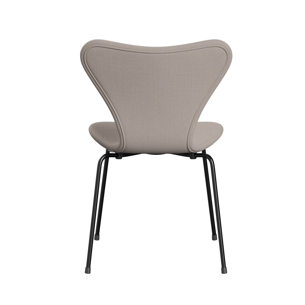 [product_category]-Fritz Hansen 3107 Chair Full Upholstery, Black/Christianshavn Light Beige-Fritz Hansen-3107FU-CH1120-DRBL-FRI-4