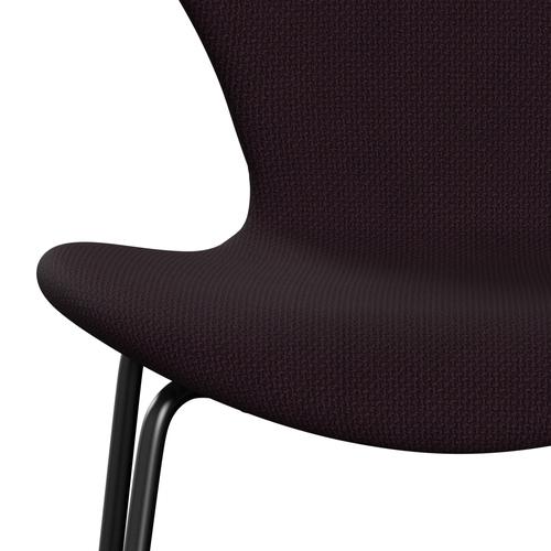 [product_category]-Fritz Hansen 3107 Chair Full Upholstery, Black/Diablo Plum-Fritz Hansen-3107FU-DIA301-DRBL-FRI-6