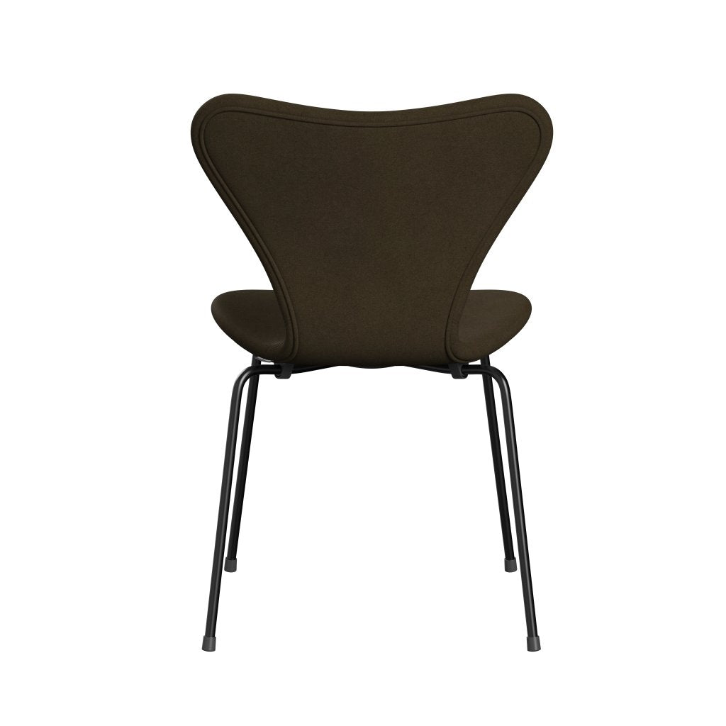 [product_category]-Fritz Hansen 3107 Chair Full Upholstery, Black/Divina Brown (Div984)-Fritz Hansen-3107FU-DIV984-DRBL-FRI-4