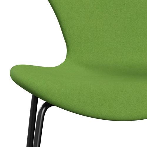 [product_category]-Fritz Hansen 3107 Chair Full Upholstery, Black/Divina Lime Light-Fritz Hansen-3107FU-DIV956-DRBL-FRI-6