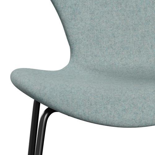 [product_category]-Fritz Hansen 3107 Chair Full Upholstery, Black/Divina Md Mint-Fritz Hansen-3107FU-DMD813-DRBL-FRI-6