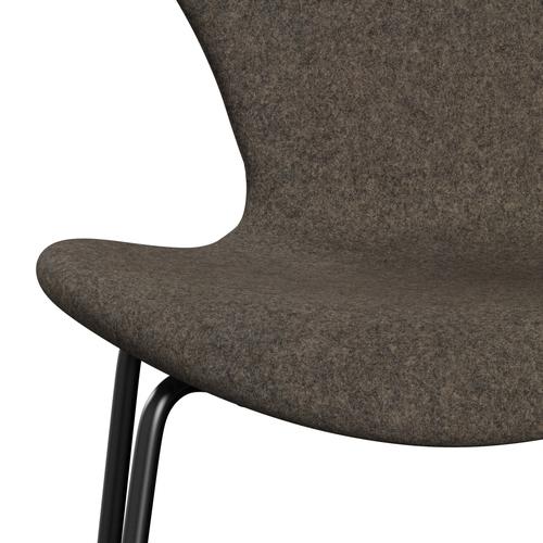 [product_category]-Fritz Hansen 3107 Chair Full Upholstery, Black/Divina Md Mole-Fritz Hansen-3107FU-DMD343-DRBL-FRI-6