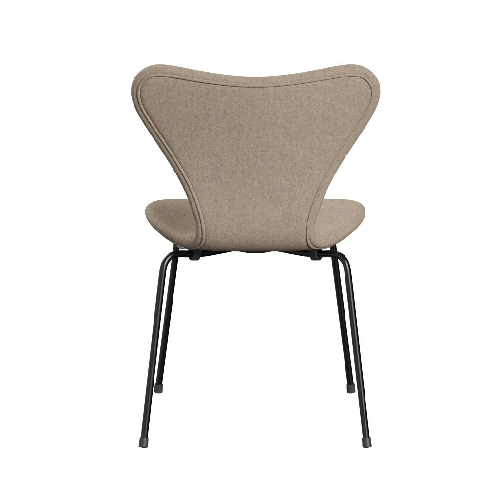 [product_category]-Fritz Hansen 3107 Chair Full Upholstery, Black/Divina Md Sand Colours-Fritz Hansen-3107FU-DMD213-DRBL-FRI-4