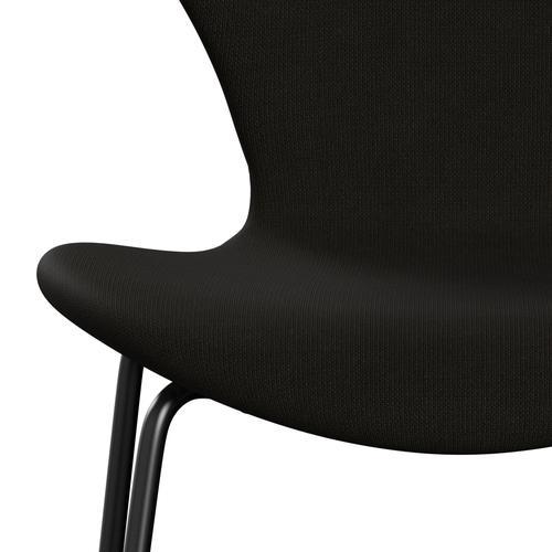 [product_category]-Fritz Hansen 3107 Chair Full Upholstery, Black/Fame Dark-Fritz Hansen-3107FU-F61134-DRBL-FRI-6