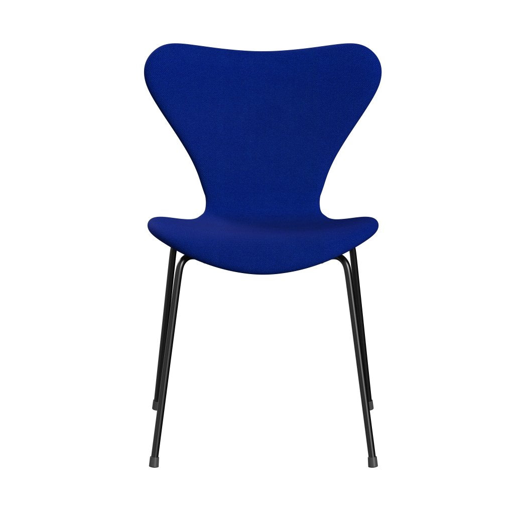 [product_category]-Fritz Hansen 3107 Chair Full Upholstery, Black/Hallingdal Blue-Fritz Hansen-3107FU-HAL750-DRBL-FRI-1