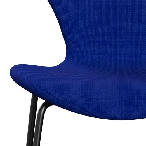 [product_category]-Fritz Hansen 3107 Chair Full Upholstery, Black/Hallingdal Blue-Fritz Hansen-3107FU-HAL750-DRBL-FRI-6