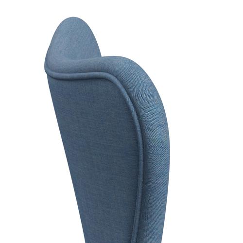 [product_category]-Fritz Hansen 3107 Chair Full Upholstery, Black/Remix Blue (Rem816)-Fritz Hansen-3107FU-REM816-DRBL-FRI-5