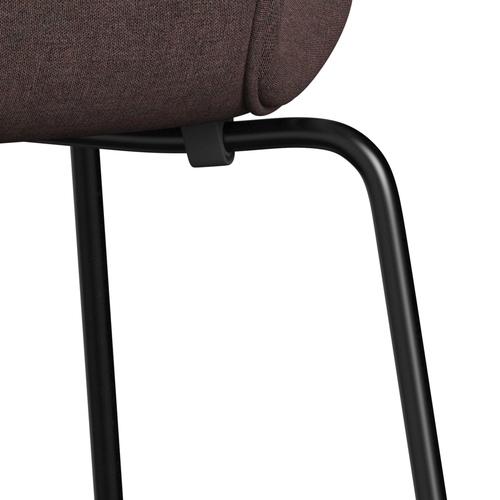 [product_category]-Fritz Hansen 3107 Chair Full Upholstery, Black/Remix Hazelnut-Fritz Hansen-3107FU-REM672-DRBL-FRI-7