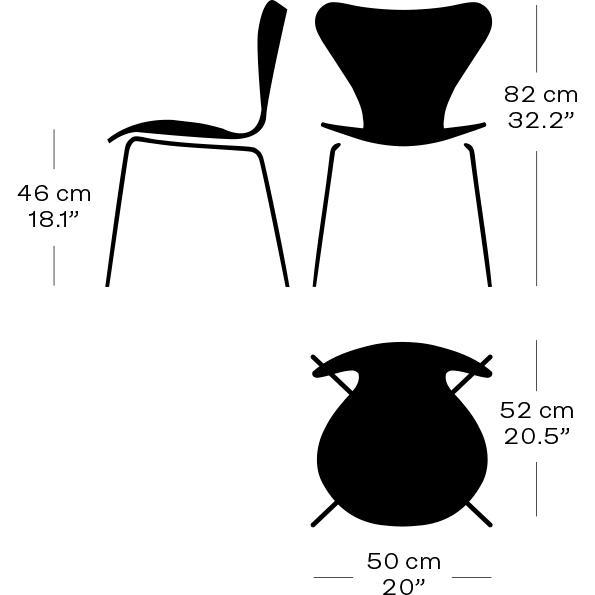 [product_category]-Fritz Hansen 3107 Chair Full Upholstery, Black/Sunniva 2 Sand-Fritz Hansen-3107FU-SV811-DRBL-FRI-8