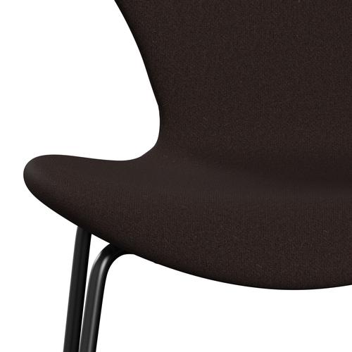 [product_category]-Fritz Hansen 3107 Chair Full Upholstery, Black/Tonus Dark Brown-Fritz Hansen-3107FU-TON394-DRBL-FRI-6