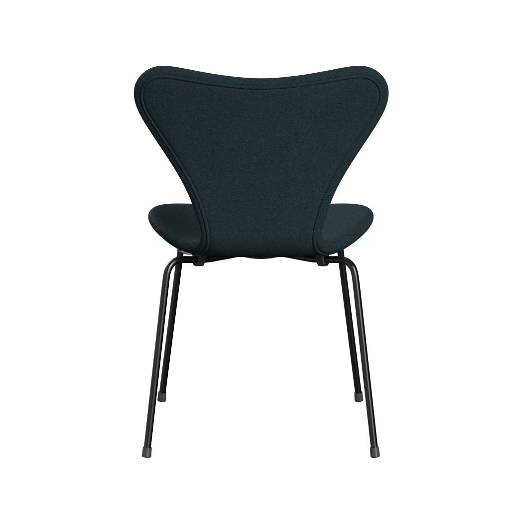 [product_category]-Fritz Hansen 3107 Chair Full Upholstery, Black/Tonus Dark Green-Fritz Hansen-3107FU-TON619-DRBL-FRI-4