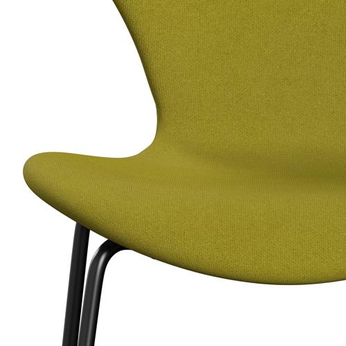 [product_category]-Fritz Hansen 3107 Chair Full Upholstery, Black/Tonus Lime Green-Fritz Hansen-3107FU-TON934-DRBL-FRI-6