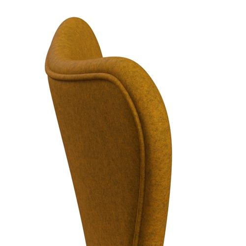 [product_category]-Fritz Hansen 3107 Chair Full Upholstery, Brown Bronze/Divina Melange Ochre Yellow-Fritz Hansen-3107FU-DIM457-DBPC-FRI-5