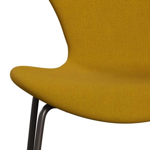 [product_category]-Fritz Hansen 3107 Chair Full Upholstery, Brown Bronze/Hallingdal Mustard-Fritz Hansen-3107FU-HAL457-DBPC-FRI-6