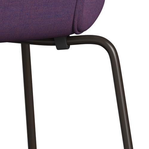 [product_category]-Fritz Hansen 3107 Chair Full Upholstery, Brown Bronze/Remix Violet-Fritz Hansen-3107FU-REM686-DBPC-FRI-7