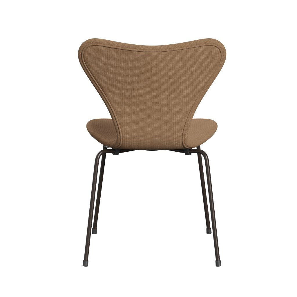 [product_category]-Fritz Hansen 3107 Chair Full Upholstery, Brown Bronze/Steelcut Sand Dark/Beige-Fritz Hansen-3107FU-STI255-DBPC-FRI-4