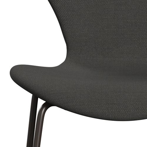 [product_category]-Fritz Hansen 3107 Chair Full Upholstery, Brown Bronze/Steelcut Trio Dark Grey-Fritz Hansen-3107FU-STR176-DBPC-FRI-6