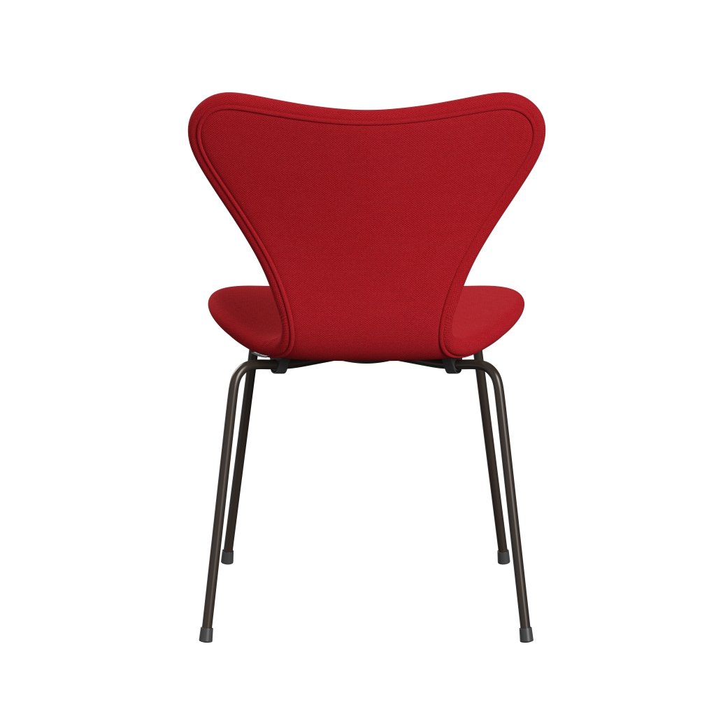 [product_category]-Fritz Hansen 3107 Chair Full Upholstery, Brown Bronze/Steelcut Trio Light Red-Fritz Hansen-3107FU-STR666-DBPC-FRI-4