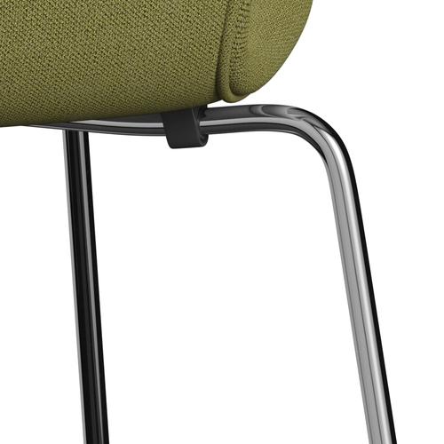 [product_category]-Fritz Hansen 3107 Chair Full Upholstery, Chrome/Capture Wamrgrün-Fritz Hansen-3107FU-CP5301-CST-FRI-7