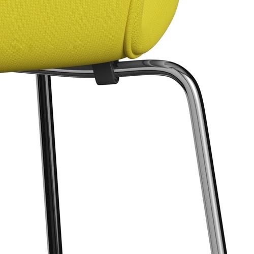 [product_category]-Fritz Hansen 3107 Chair Full Upholstery, Chrome/Fame Yellow-Fritz Hansen-3107FU-F62067-CST-FRI-7