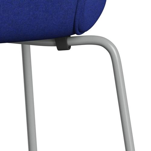 [product_category]-Fritz Hansen 3107 Chair Full Upholstery, Nine Grey/Divina Melange Blue-Fritz Hansen-3107FU-DIM747-DRNIGR-FRI-7