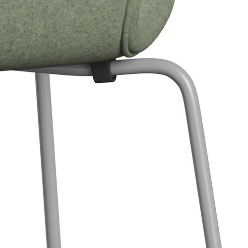 [product_category]-Fritz Hansen 3107 Chair Full Upholstery, Nine Grey/Divina Melange Light Green-Fritz Hansen-3107FU-DIM917-DRNIGR-FRI-7