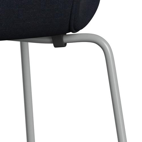 [product_category]-Fritz Hansen 3107 Chair Full Upholstery, Nine Grey/Remix Black (Rem796)-Fritz Hansen-3107FU-REM796-DRNIGR-FRI-7