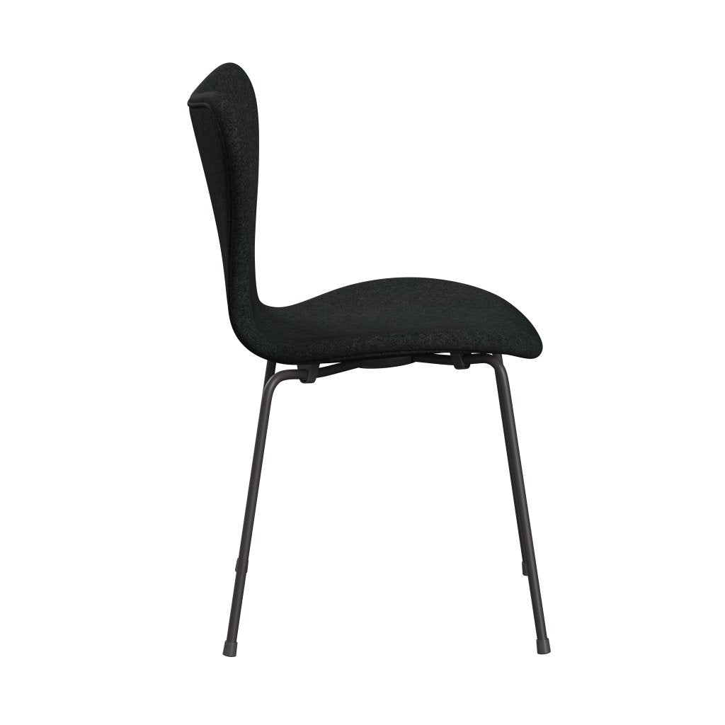 [product_category]-Fritz Hansen 3107 Chair Full Upholstery, Warm Graphite/Divina Melange Salt & Pepper-Fritz Hansen-3107FU-DIM180-WARGRA-FRI-3