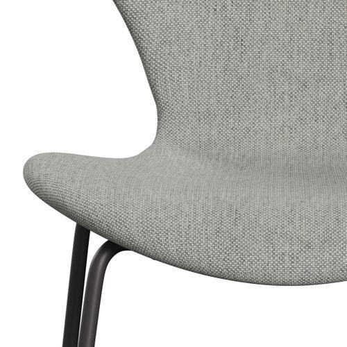 [product_category]-Fritz Hansen 3107 Chair Full Upholstery, Warm Graphite/Hallingdal White/Grey-Fritz Hansen-3107FU-HAL110-WARGRA-FRI-6