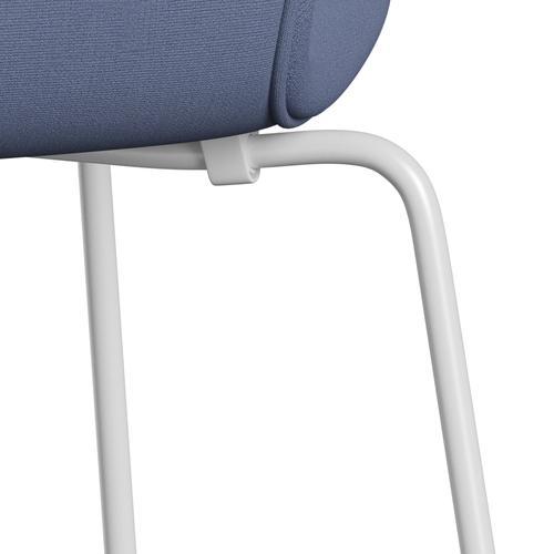 [product_category]-Fritz Hansen 3107 Chair Full Upholstery, White/Christianshavn Light Blue Plain-Fritz Hansen-3107FU-CH1151-DRWH-FRI-7