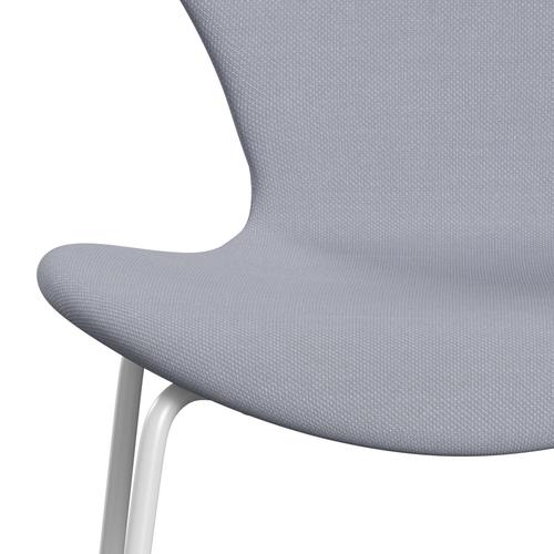 [product_category]-Fritz Hansen 3107 Chair Full Upholstery, White/Steelcut Mouse Grey-Fritz Hansen-3107FU-STI120-DRWH-FRI-6