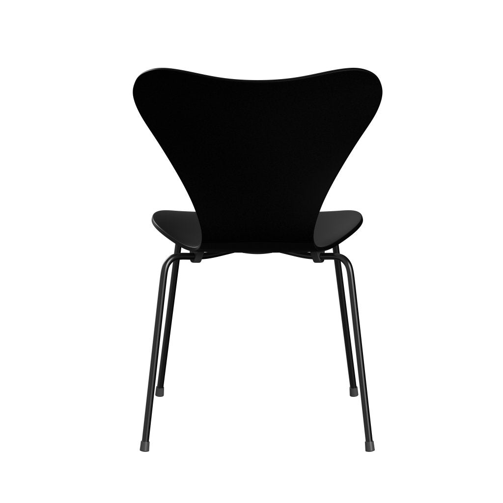 [product_category]-Fritz Hansen 3107 Chair Unupholstered, Black/Lacquered Black-Fritz Hansen-3107-LA190-DRBL-FRI-4