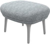 Fritz Hansen Jh11 Ro Footstoll, Monochrome Grey, Aluminium