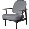  Jh97 Fred Lounge Chair Black Dyed Ash Light Grey