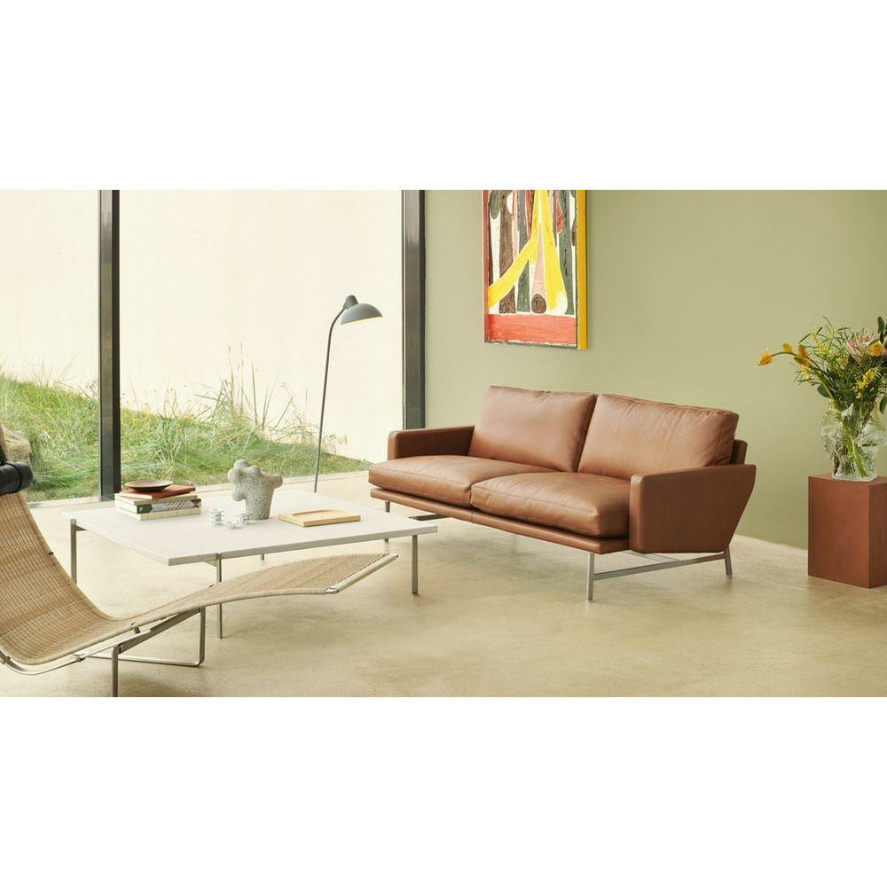 [product_category]-Fritz Hansen Lissoni Sofa Fabric 2 Seater, Black/Christianshavn 1131 Pink-Fritz Hansen-PL112S-Christianshavn-1131-Black-FRI-7