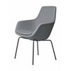 Fritz Hansen Little Giraffe Armchair Black Base Fabric Christianshavn, Light Grey Uni