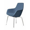 Fritz Hansen Little Giraffe Armchair Chrome Base Fabric Christianshavn, Light Blue Uni