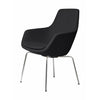 Fritz Hansen Little Giraffe Armchair Chrome Base Fabric Christianshavn, Warm Grey