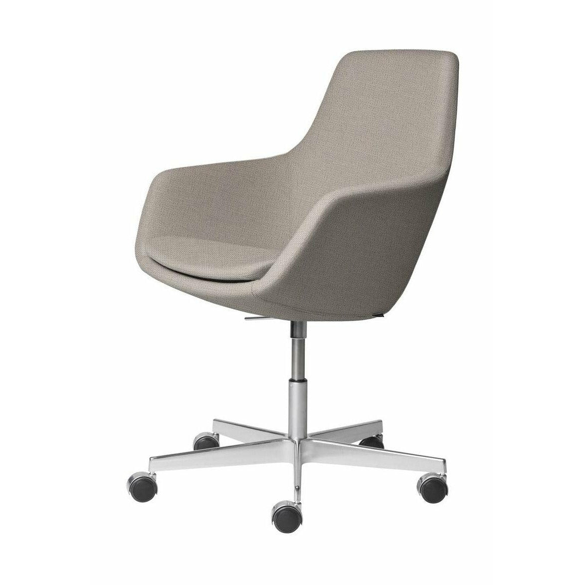 [product_category]-Fritz Hansen Little Giraffe Swivel Chair Fabric Christianshavn, Light Beige-Fritz Hansen-3211-ALU-CHRI-1120-FRI-1