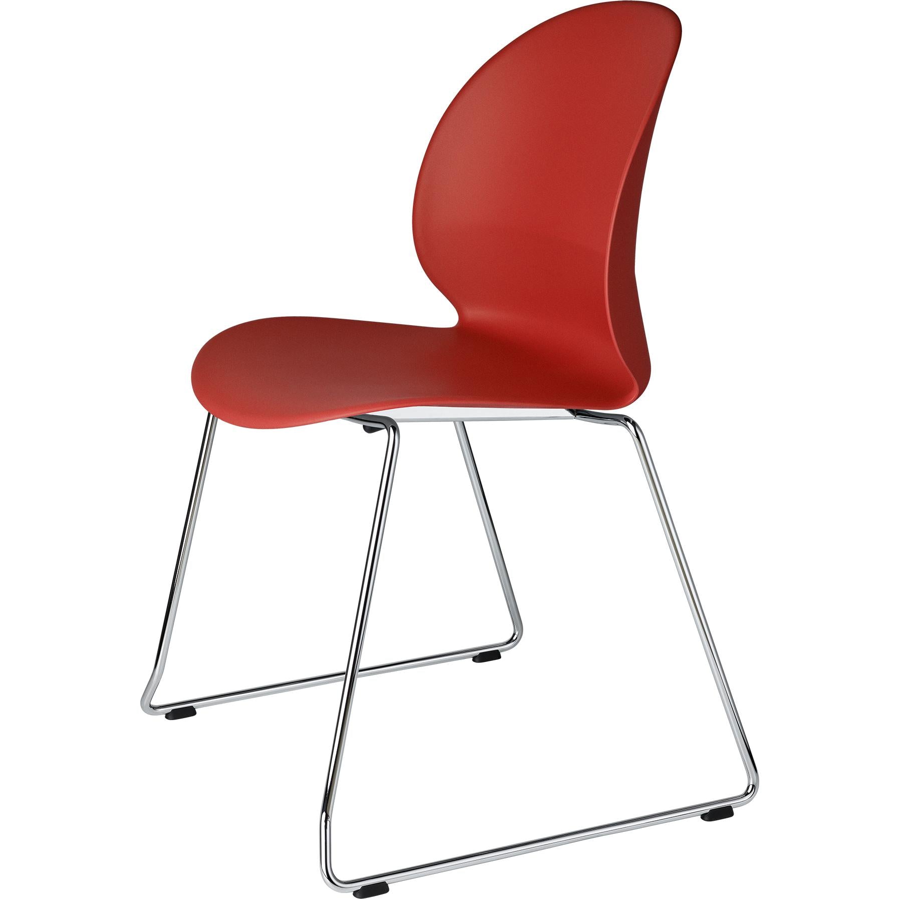 [product_category]-Fritz Hansen N02 Recycle Chair Chromed Steel, Red-Fritz Hansen-N02-20-red-FRI-1