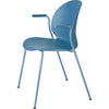 Fritz Hansen N02 Recycle Chair With Armrest Monochrome 4 Legged, Light Blue