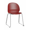 Fritz Hansen N02 Recycle Chair With Welded Connection Unit, Dark Red/Chrome