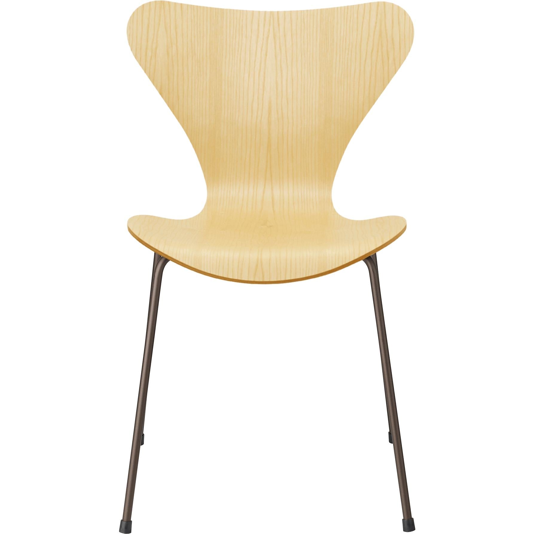 [product_category]-Fritz Hansen Series 7 Chair Veneer Ash Bowl, Brown Bronze Base-Fritz Hansen-3107-Finer-Ash-Bronze-FRI-1