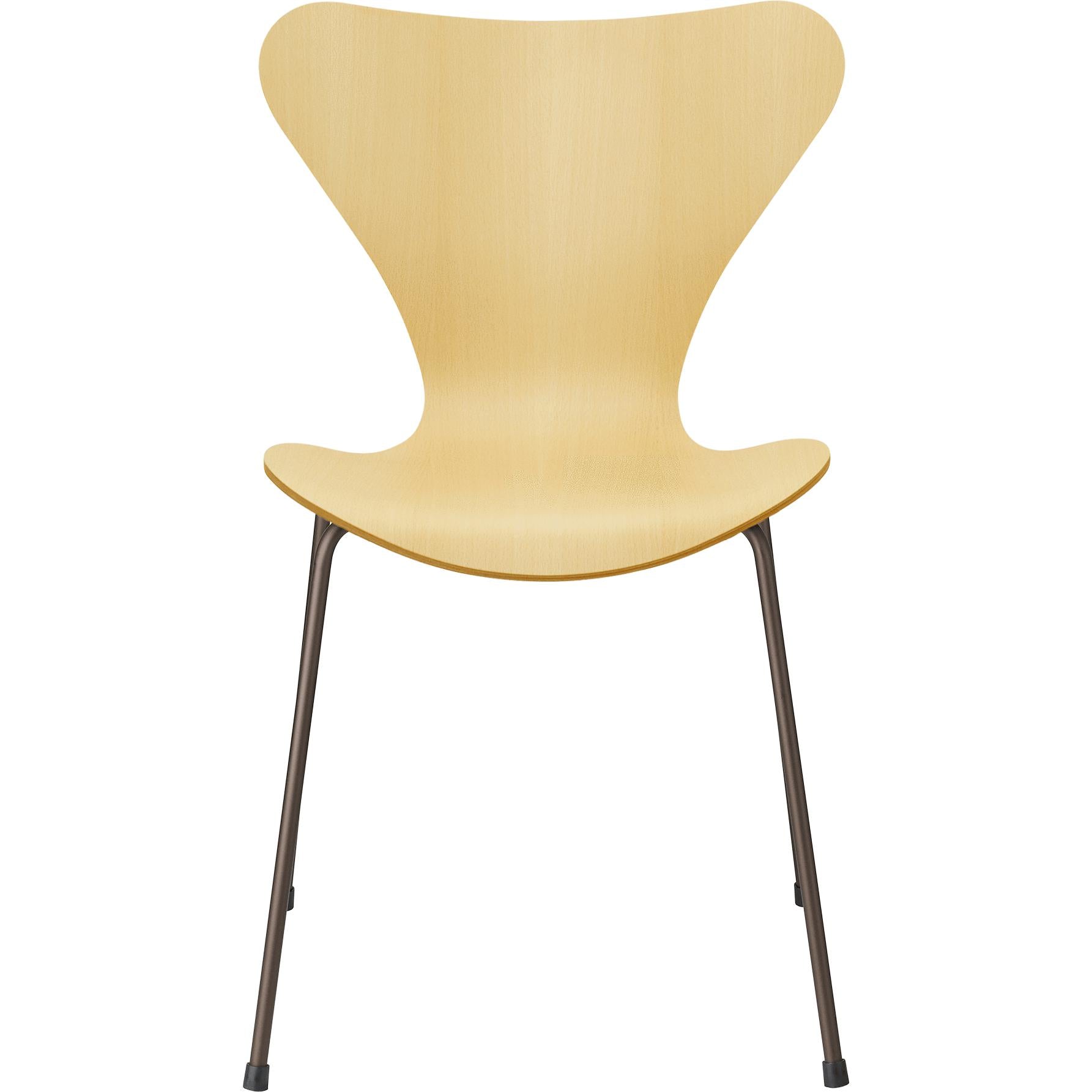 [product_category]-Fritz Hansen Series 7 Chair Veneer Beech Shell, Brown Bronze Base-Fritz Hansen-3107-Finer-Beech-Bronze-FRI-1