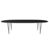 Fritz Hansen Superellipse Dining Table Brown Bronze/Black Fenix Laminates, 300x130 Cm