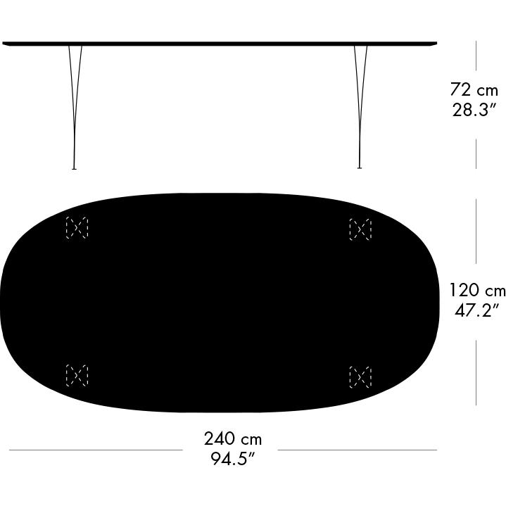 [product_category]-Fritz Hansen Superellipse Dining Table Chrome/Grey Fenix Laminates, 240x120 Cm-Fritz Hansen-B614-FXGRL-SPAL-CST-FRI-5